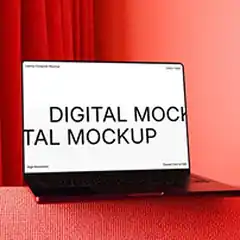 Website design laptop mockup by Afai Pixel